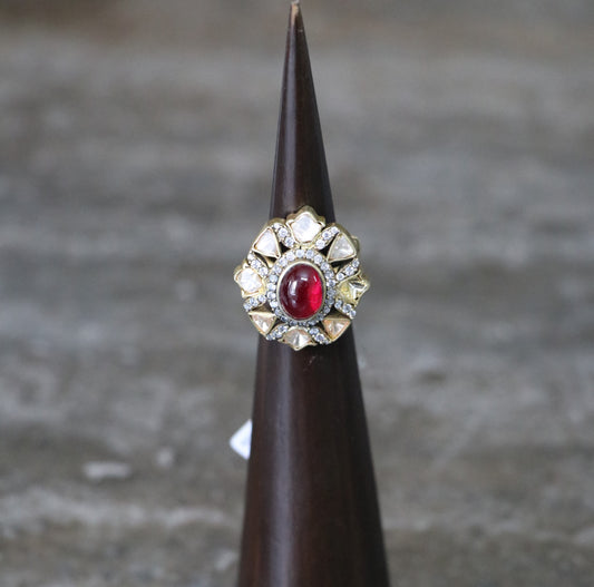 COCKTAIL RUBY RING-RNG1092