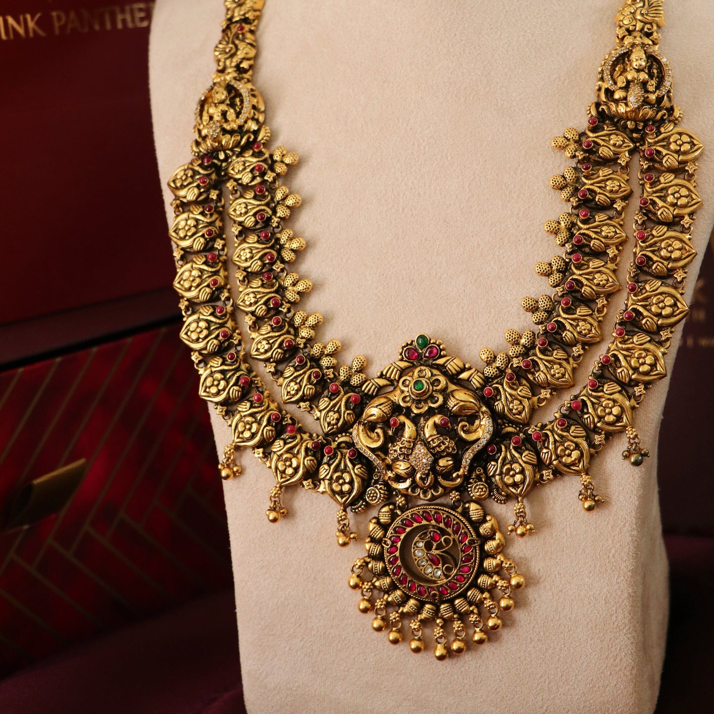 MALINI DOUBLE LAYER  TRADITIONAL HAARAM-NEK1222