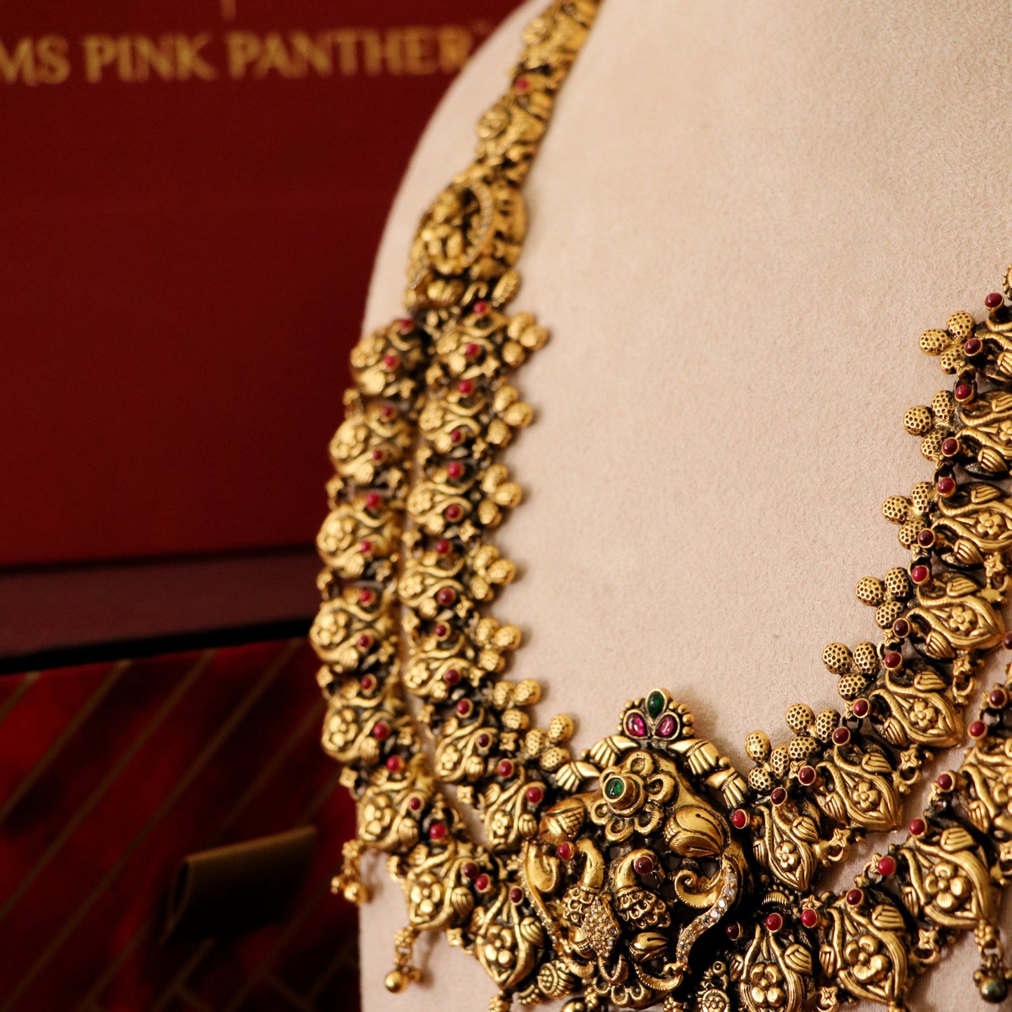 MALINI DOUBLE LAYER  TRADITIONAL HAARAM-NEK1222