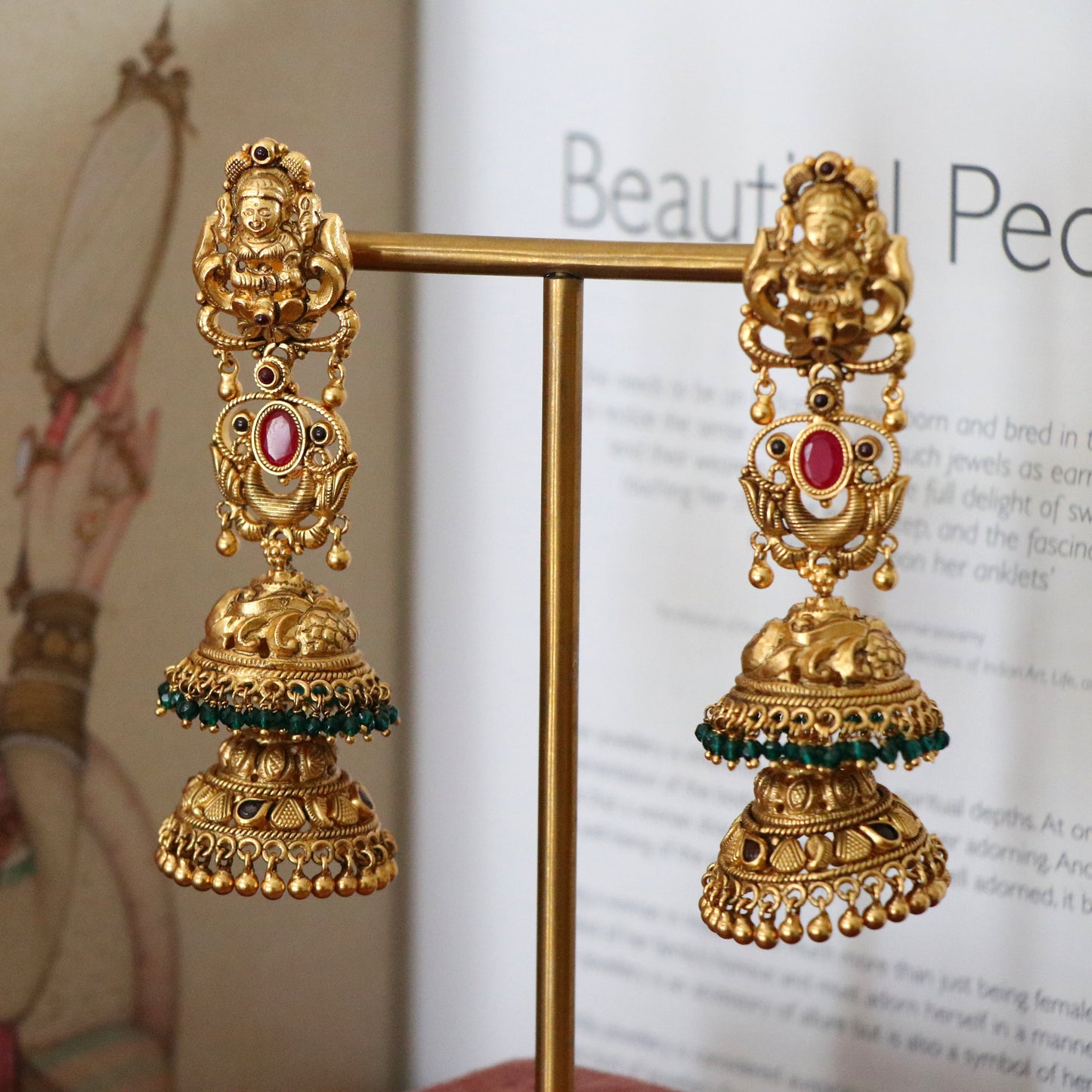 BINDIYA DOUBLE LAYER LAKSHMI JHUMKI-JH1436