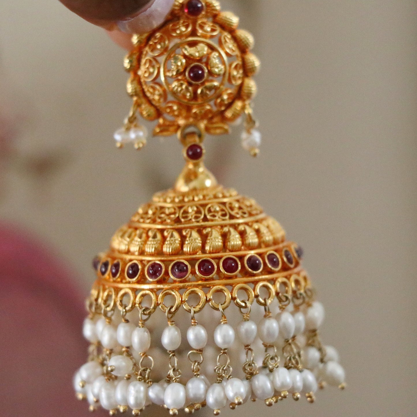 BRINDA PEARL JHUMKI-JH1145