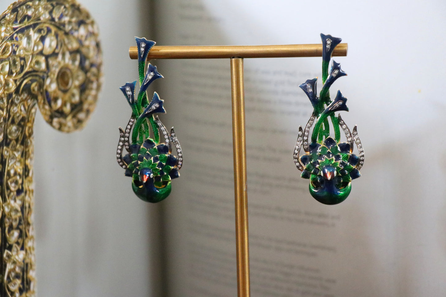 AARITRA PEACOCK EARINGS