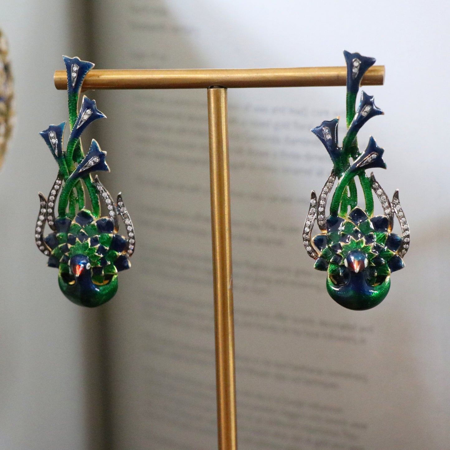 AARITRA PEACOCK EARINGS-ER1505