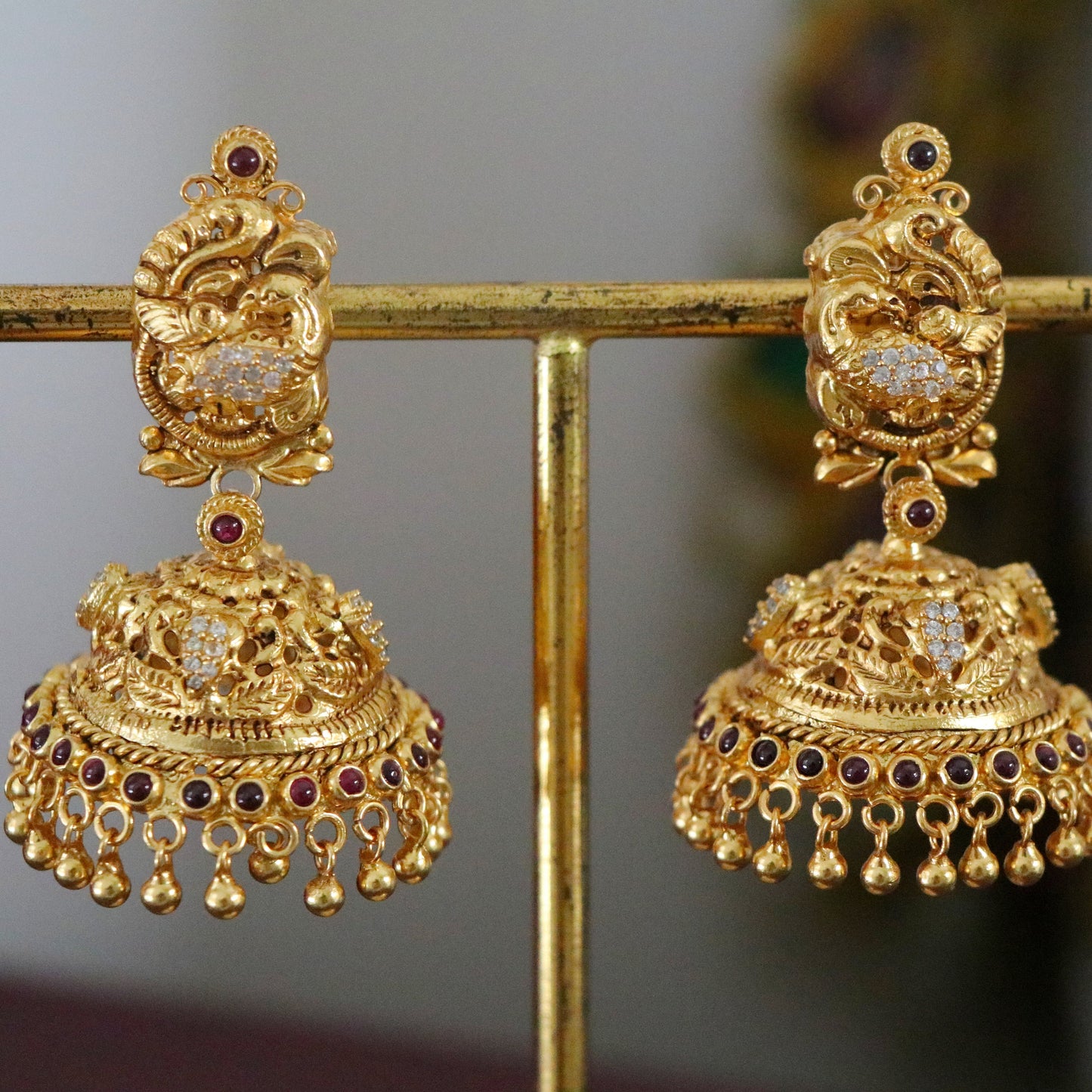 DURGA PEACOCK JHUMKI-JH1154