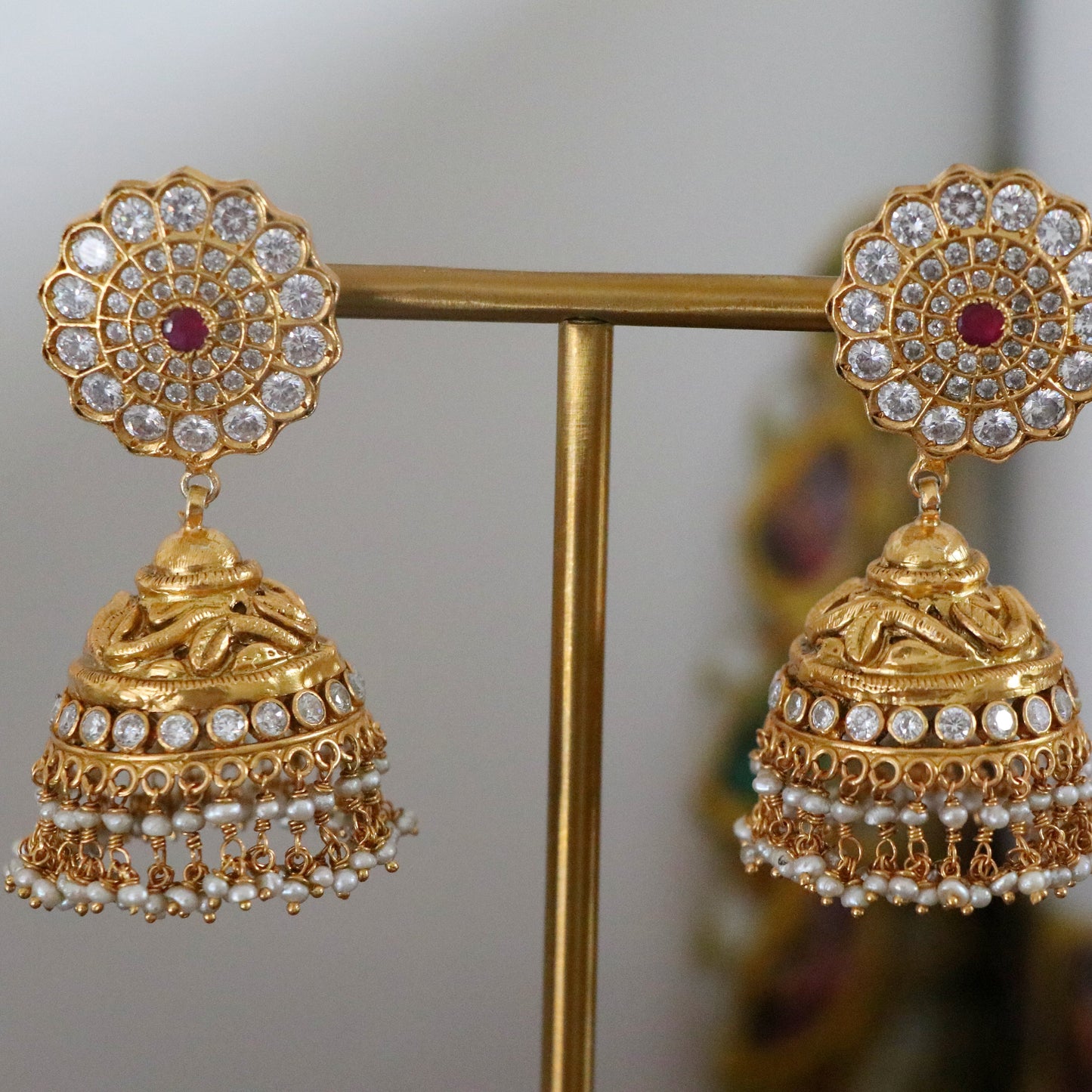 CHANDIKA ZIRCON JHUMKI. JH1097