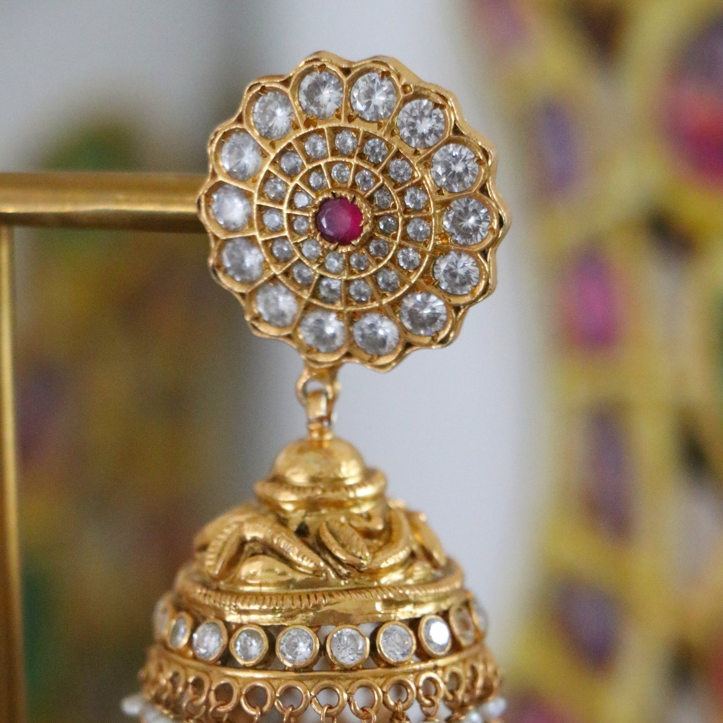 CHANDIKA ZIRCON JHUMKI. JH1097
