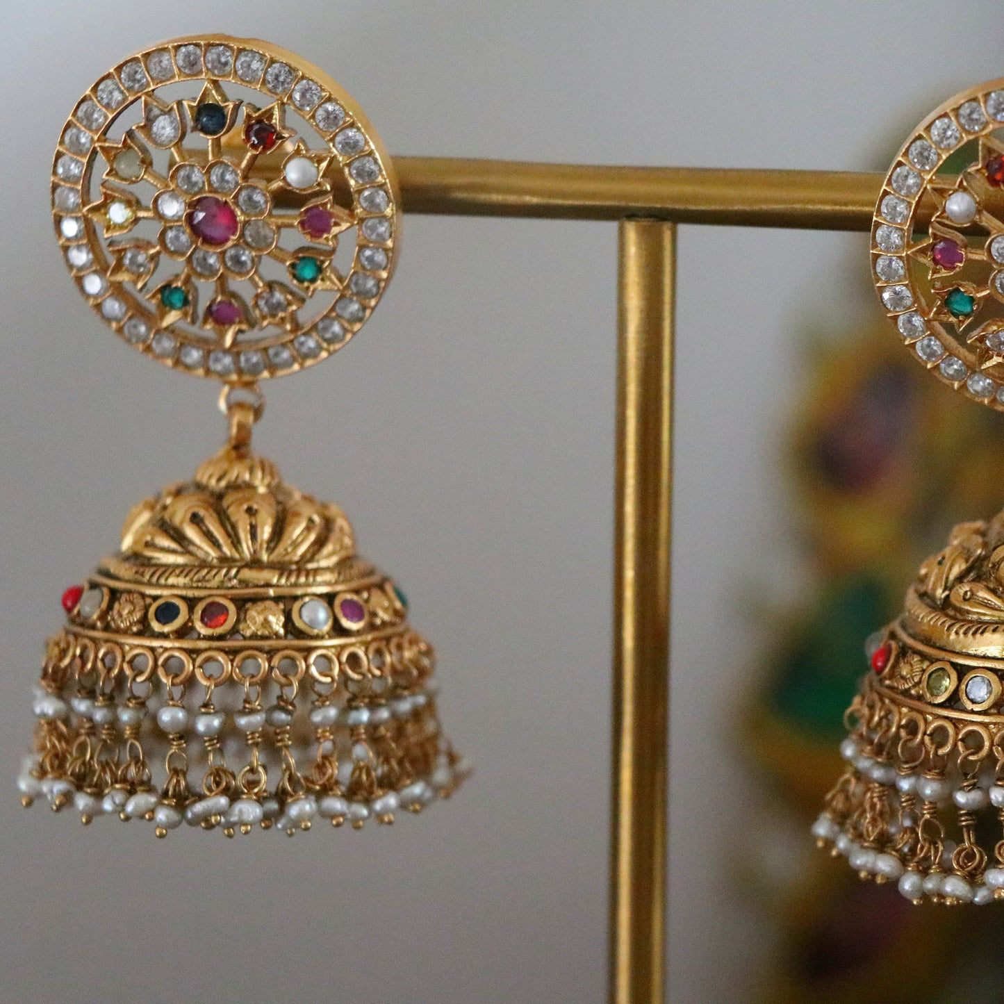 HIRA NAVARATHNA JHUMKI. JH1020