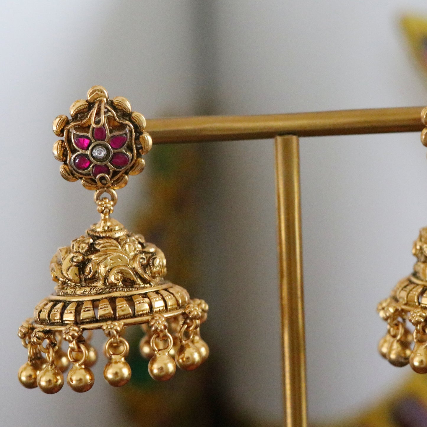CHANDANA KUNDAN JHUMKI.JH1015