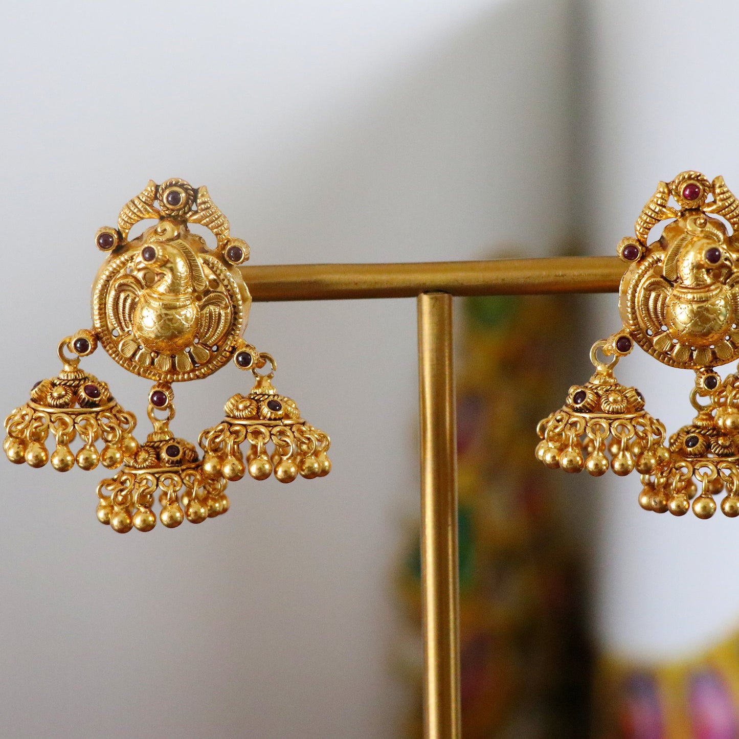 ADITI THREE STEP GOLD JHUMKI