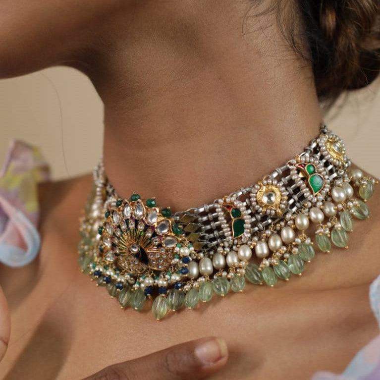 FUSION PEACOCK CHOKER-NEK1503