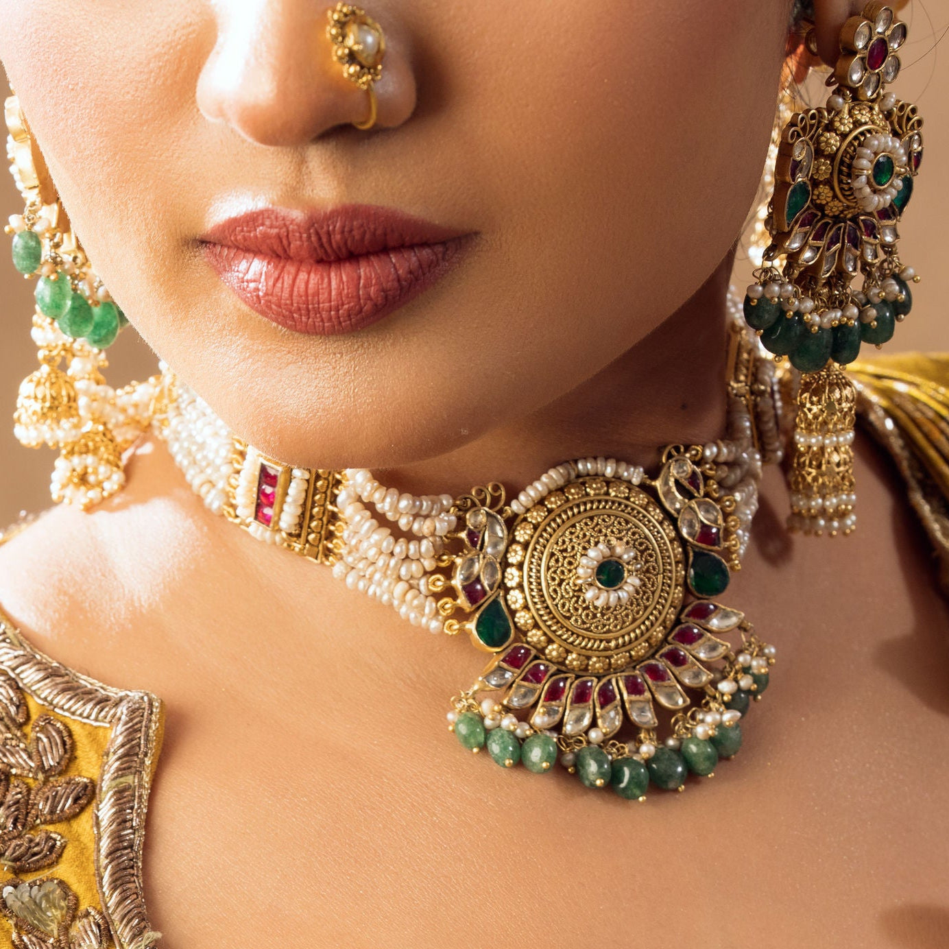 PREETHAM PEARL CHOKER-NS1134