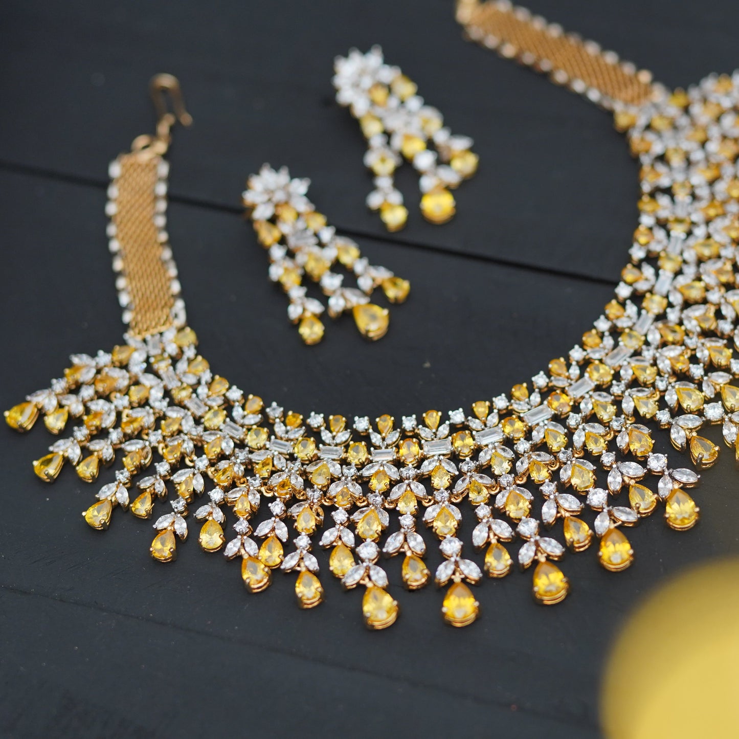 AAHANA BRIDAL RECEPTION SET-NEK1368