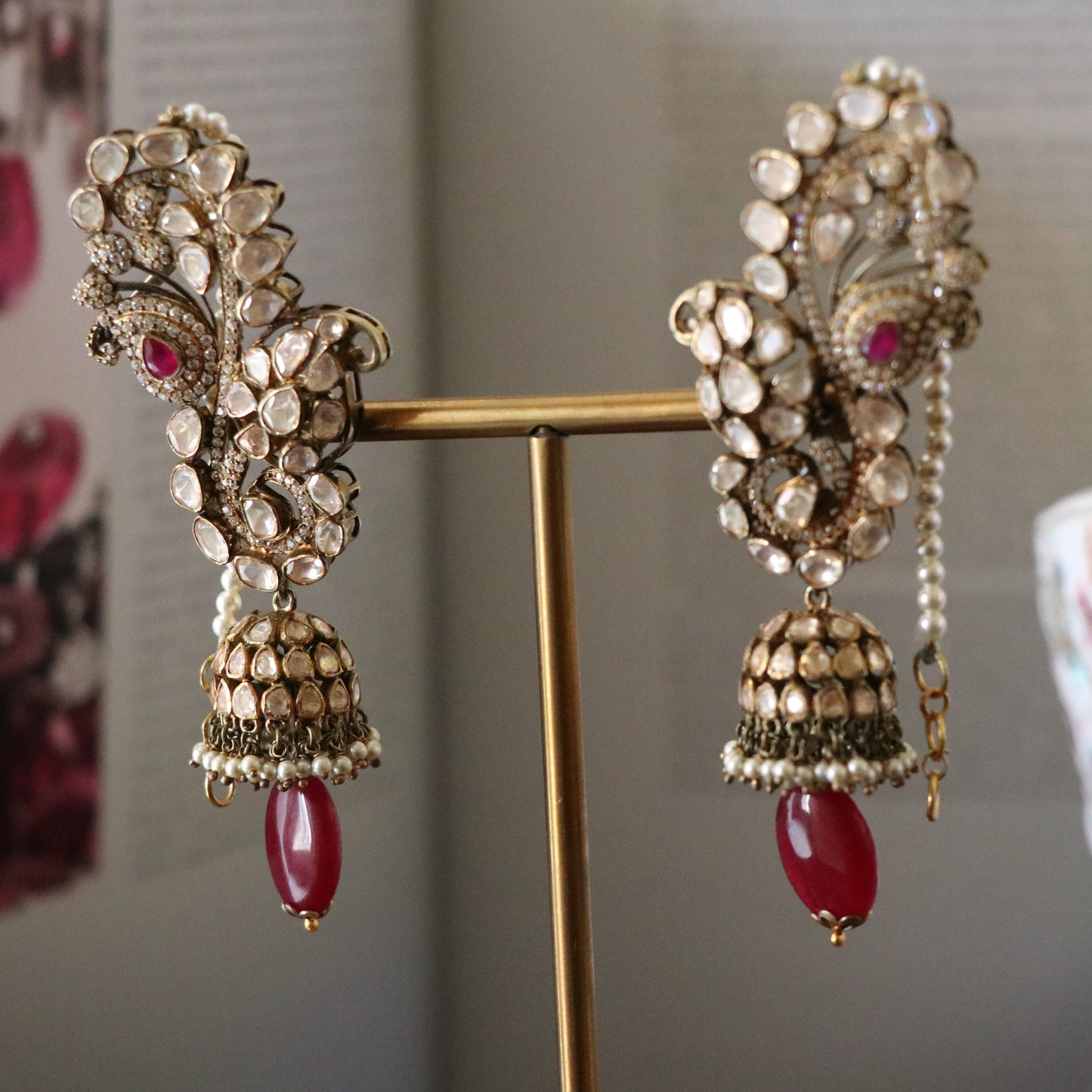 LAHARIYA CUFF JHUMKIS VICTORIAN -JH1438