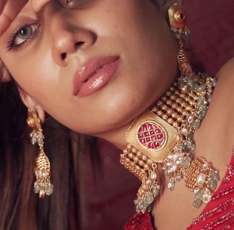 SARISHA CHOKER SET-NEK1783,ER2328