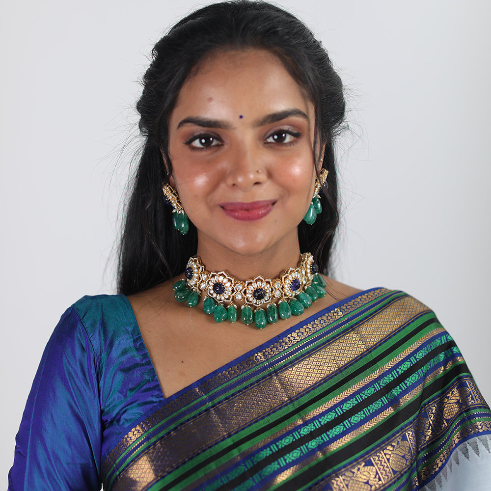 MEERA WEDDING CHOKER-NEK1942,ER1988