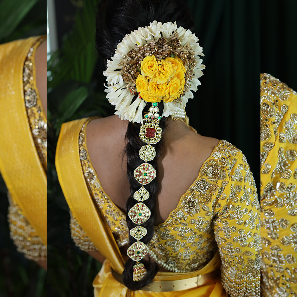 kundan look hair accessory