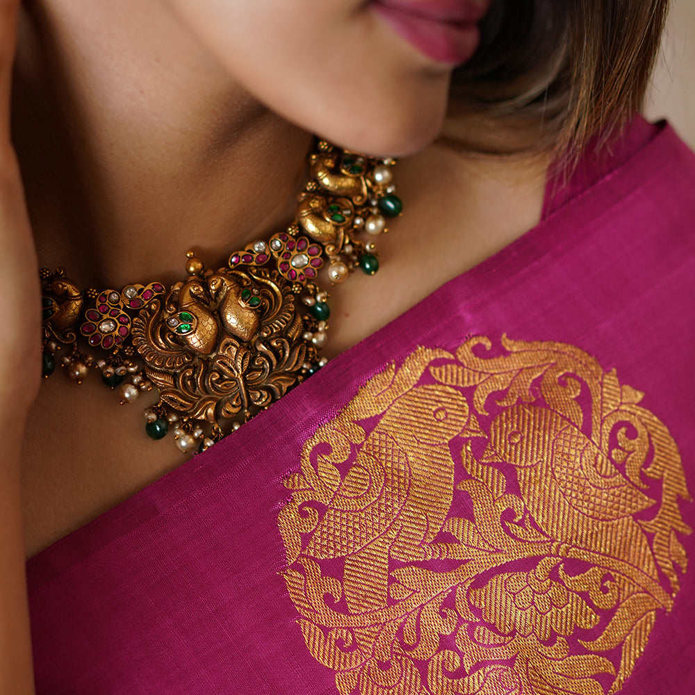 BHAIRAVI TRADITIONAL NECKLACE-SNEK1033