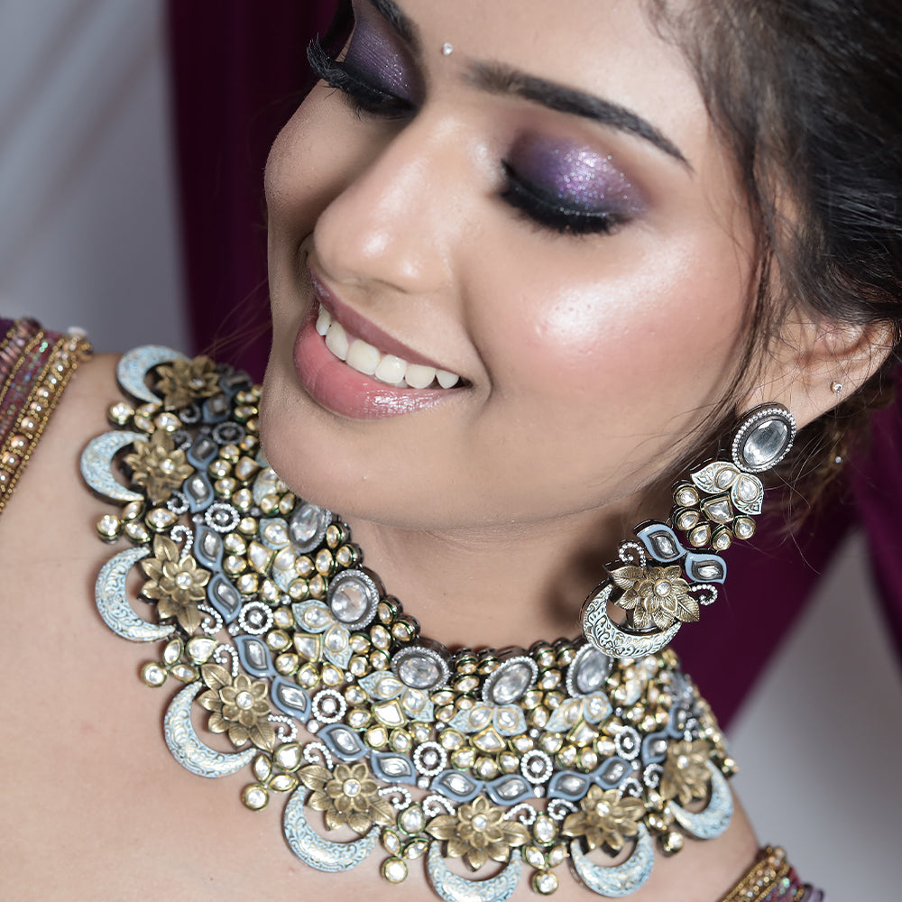 MEENAKARI LOOK BRIDAL HEAVY CHOKER-NS1097