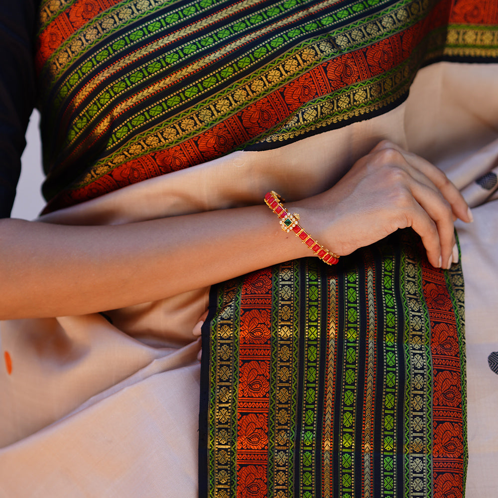 CORAL STONE BANGLE-BN1532