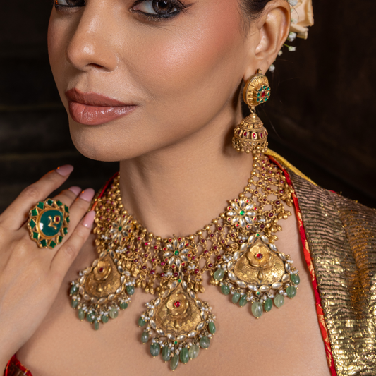 VINTAGE  NECKLACE-NEK1785,ER1910