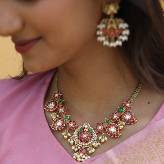 TRADITIONAL MANGO SHORT NECKLACE-NEK2149