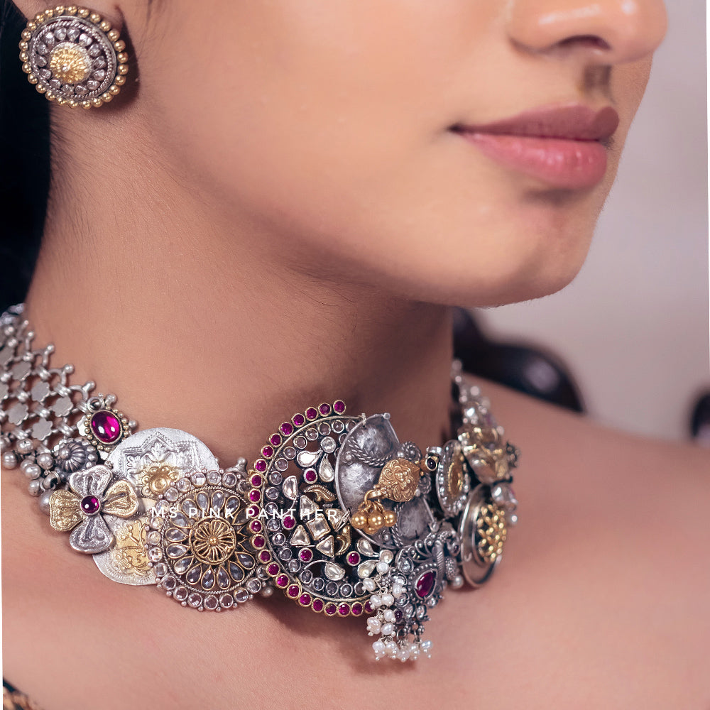 FUSION LOOK PARTY WEAR NECKLACE-NEK1299