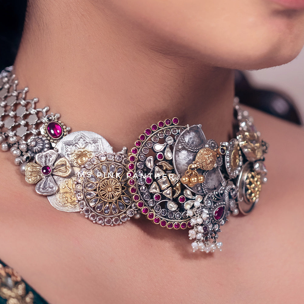 FUSION LOOK PARTY WEAR NECKLACE-NEK1299