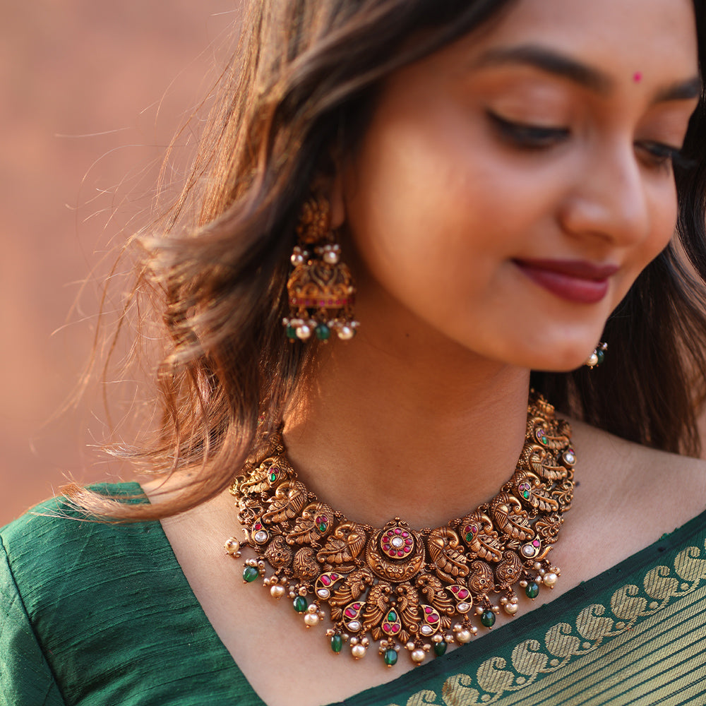 DEEP NAGAS ANTIQUE SHORT NECKLACE