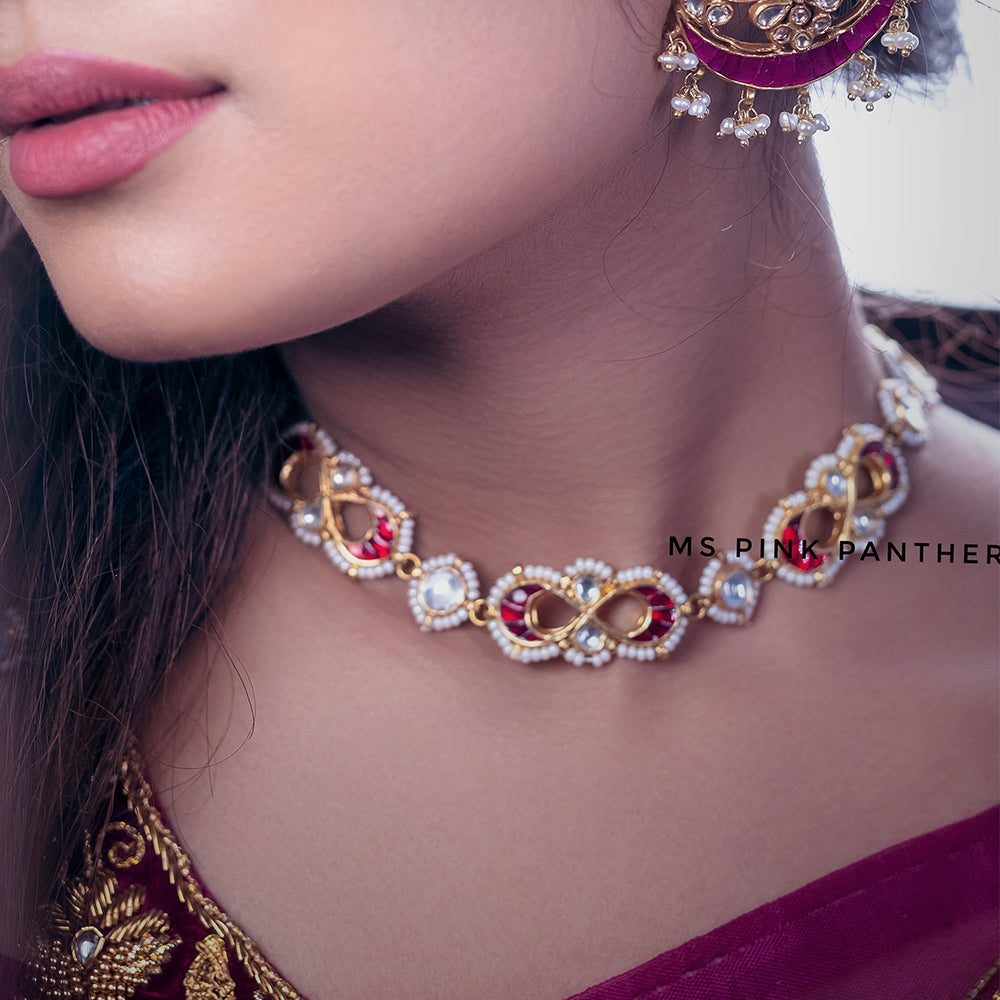 TRADITIONAL WEAR ELEGANT CHOKER-AC1011,ER1655