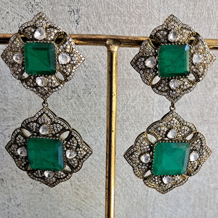 PARTY WEAR VICTORIAN POLKI EARINGS-ER2383