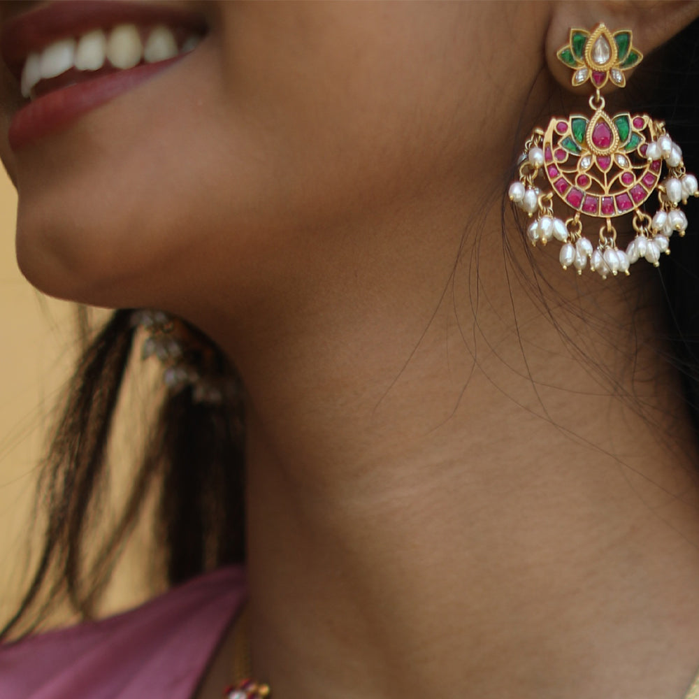 KUNDAN LOOK EARRINGS