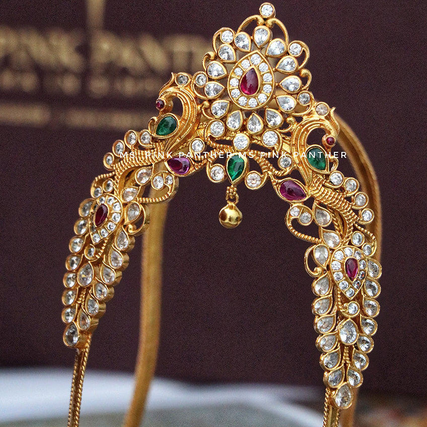 VANKI WITH PEACOCK MOTIF.