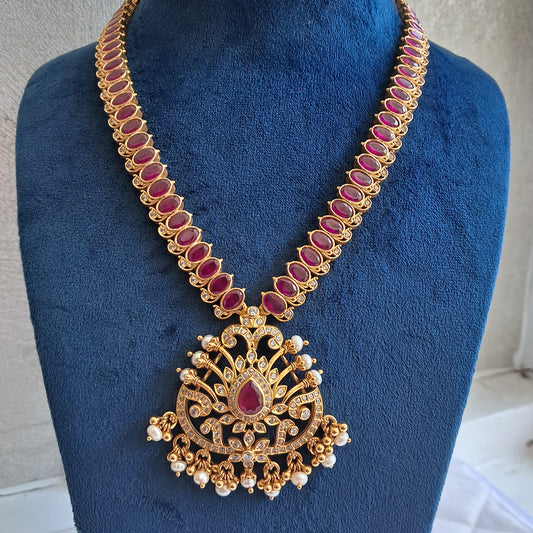 TRADITIONAL WEAR  SHORT NECKLACE-SNEK1044