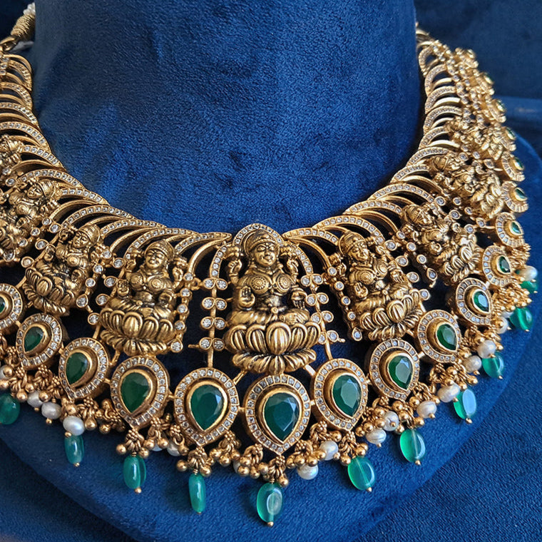 BRIDAL WEAR SHORT NECKLACE-SNEK1032