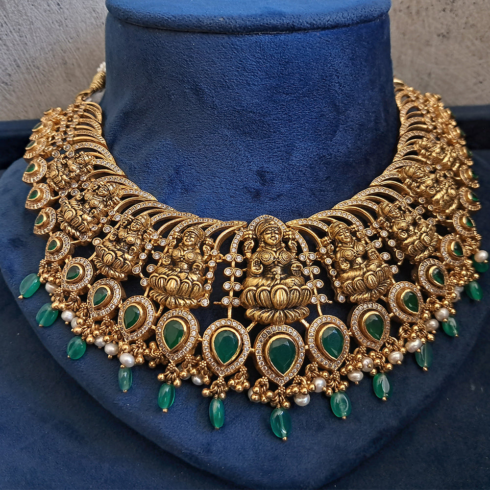BRIDAL WEAR SHORT NECKLACE-SNEK1032