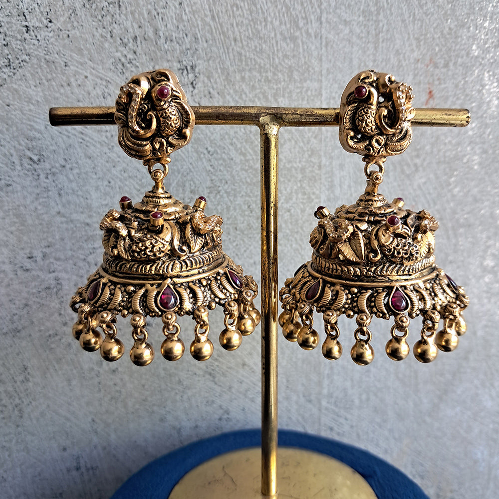 TRADITIONAL WEAR NAGAS BRIDAL LOOK JHUMKI-JH1266