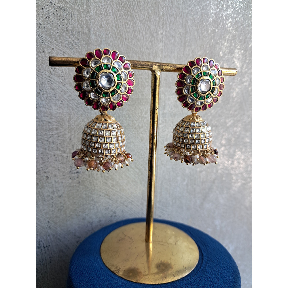TRADITIONAL WEAR BRIDAL LOOK JHUMKI.