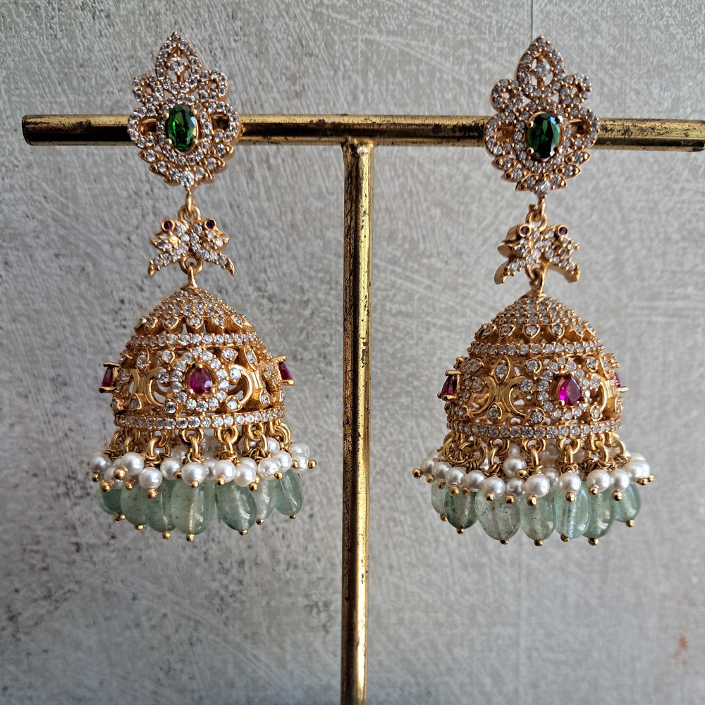 TRADITIONAL WEAR ZIRCON JHUMKI-JH1428