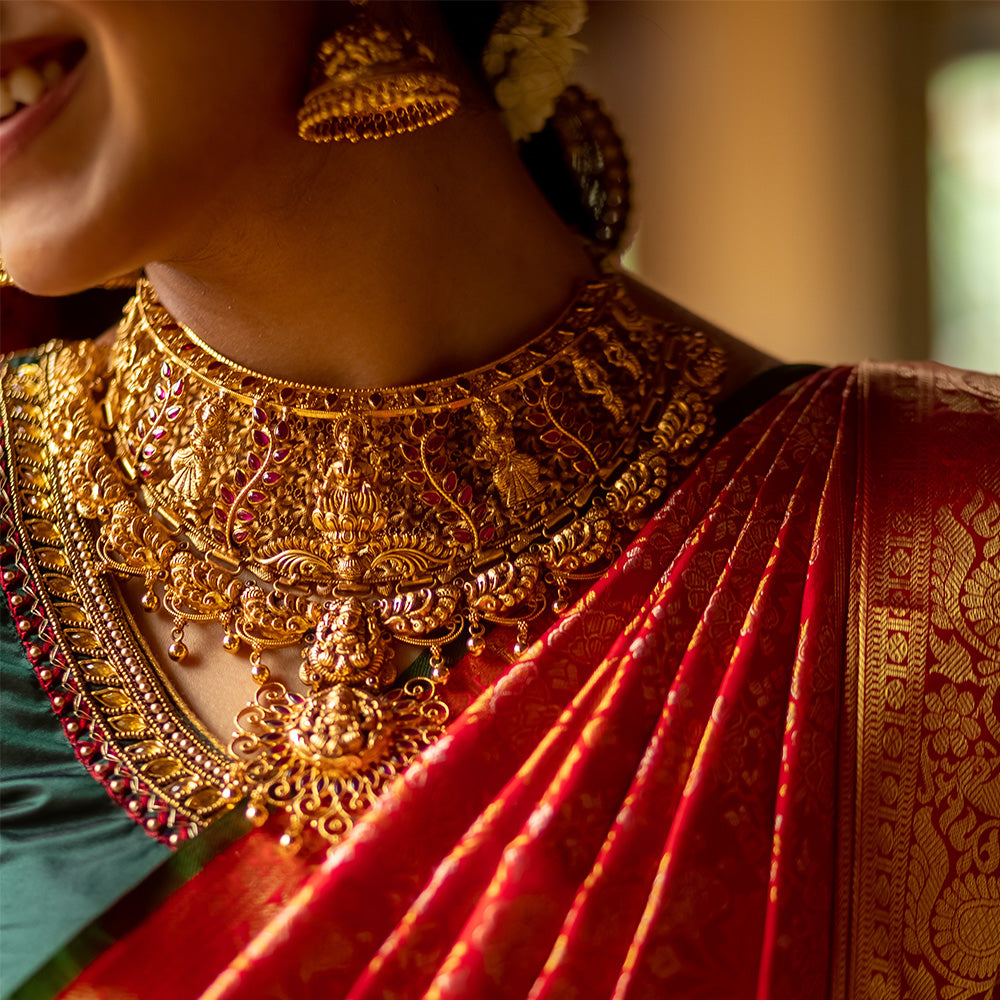 GOLD PLATED ANTIQUE NAGAS CHOKER-CH1008