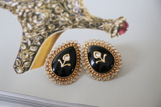 KAMALA BLACK STUDS