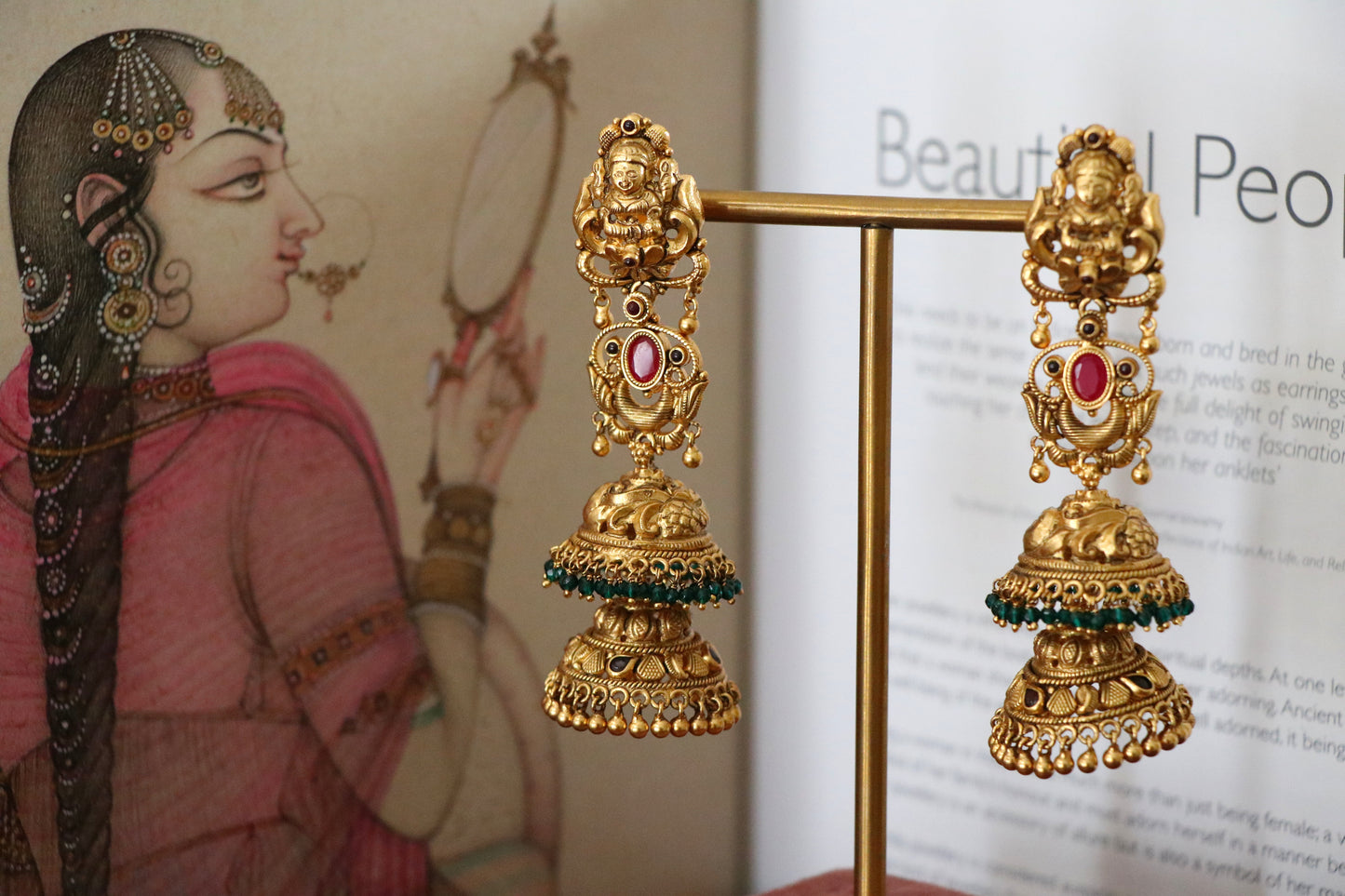 BINDIYA DOUBLE LAYER  LAKSHMI JHUMKI