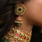 KUNDAN CHOKER WITH EARRINGS-NS1188