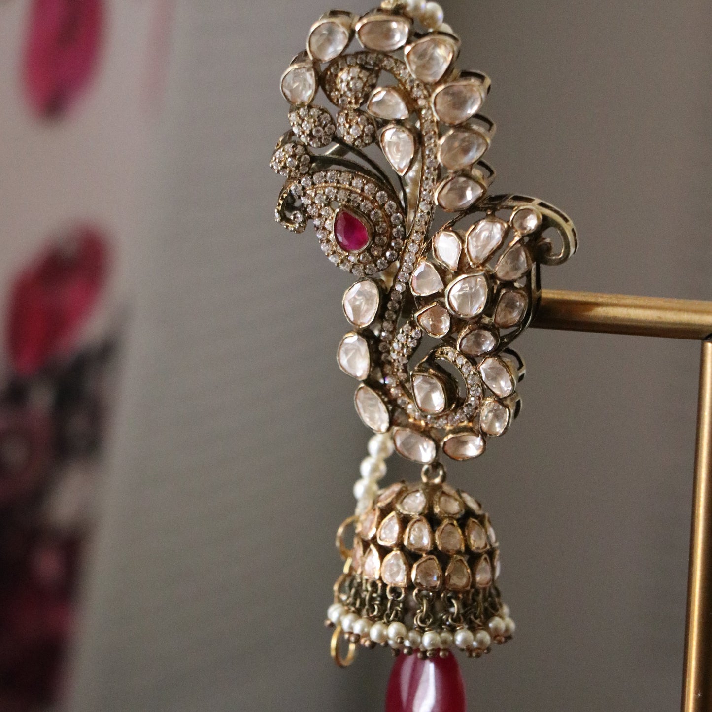 LAHARIYA CUFF JHUMKIS VICTORIAN -JH1438