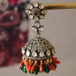 ARISHMATI CORAL VICTORIAN JHUMKI-JH1423