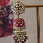 VIVARA VICTORIAN RUBY JHUMKI-ER2476