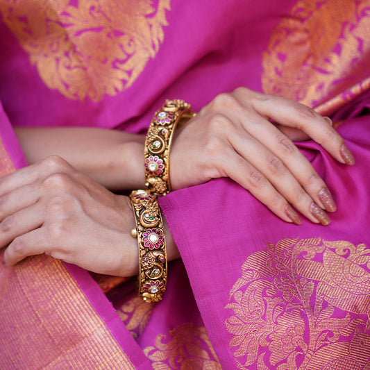 Deep  nagas peacock bangles