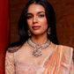 DIAMOND LOOK SHORT NECKLACE-CH1172,ER2417