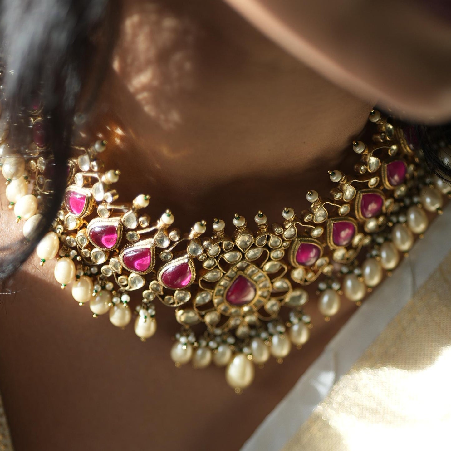 GULMIRA KUNDAN NECKLACE-NEK1119,ER1278 @
