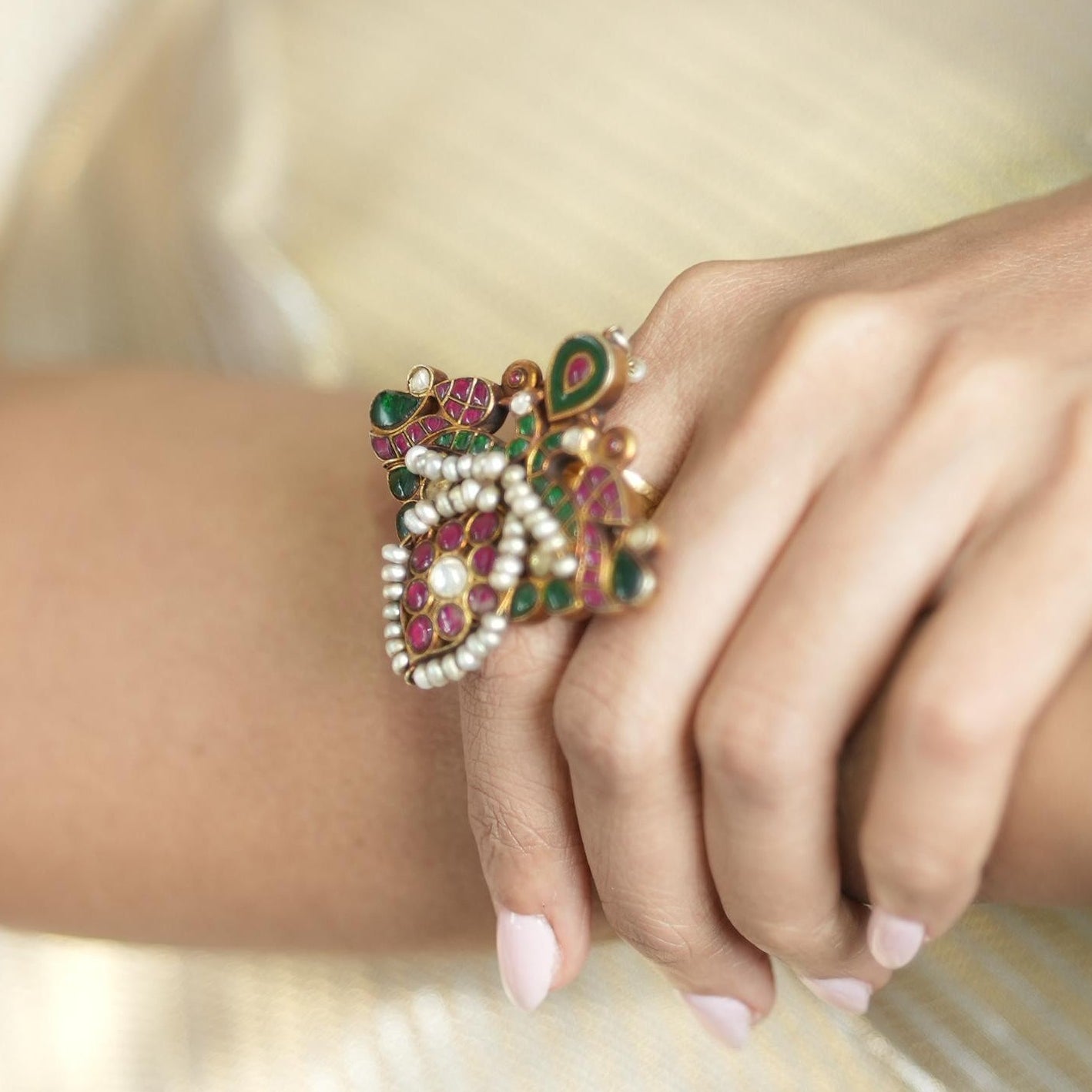 KUNDAN RING-RNG1075