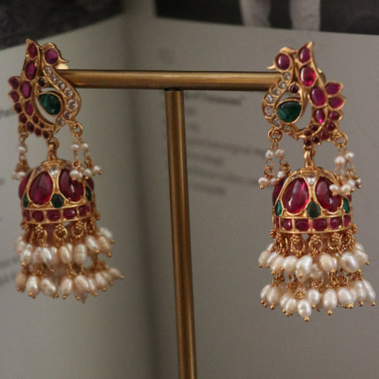 SINDHURA JHUMKIS RUBY -JH1358 @